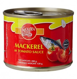 Golden Prize Mackerel in Tomato Sauce   Tin  200 grams
